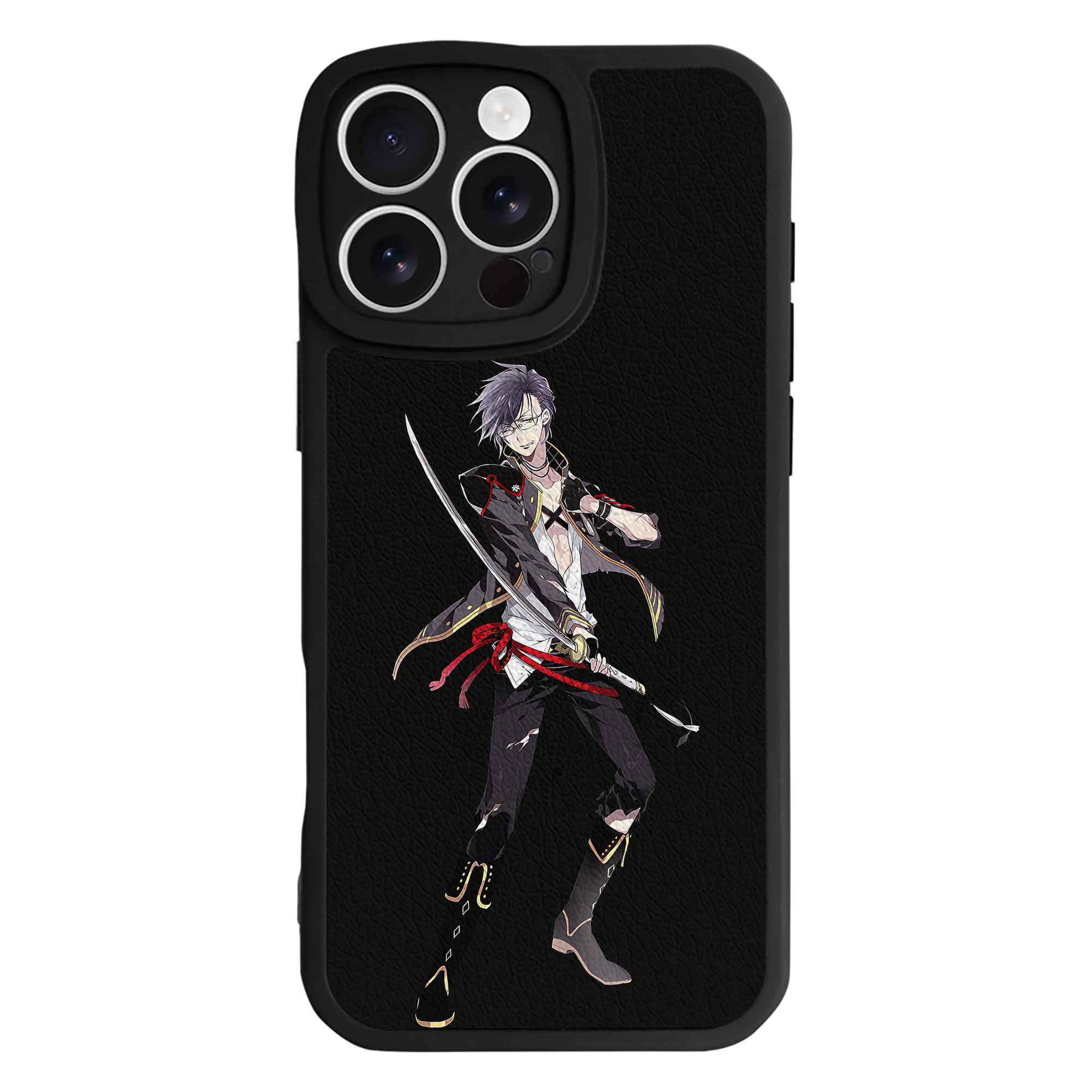 （画像用） 刀剣乱舞 Touken Ranbu 【iPhone 16シリーズ対応】シリコンスマホケース（レザー調） 材質：シリコン